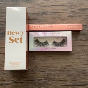 ABH Setting Spray Brow Definer and False Lashes